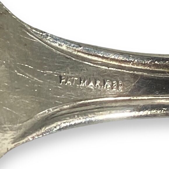 Antique Wm A. Rogers Nickel Silver Cake Pie Server Shovel Spade 9 in - Picture 9 of 10